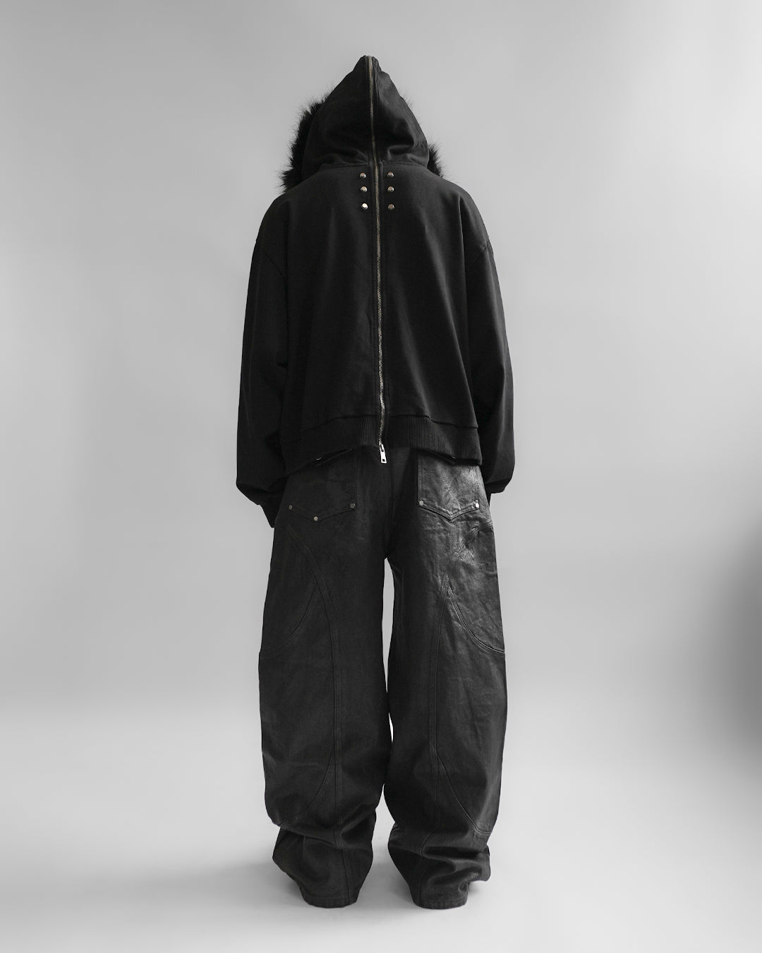 Fur Zip Up Hoodie