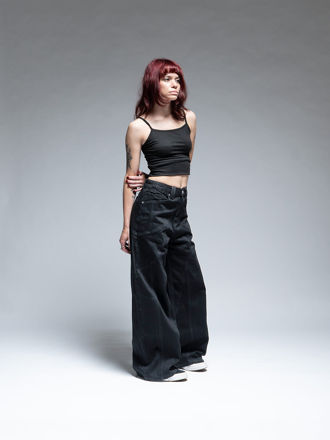 "VEIN" BAGGY JEANS