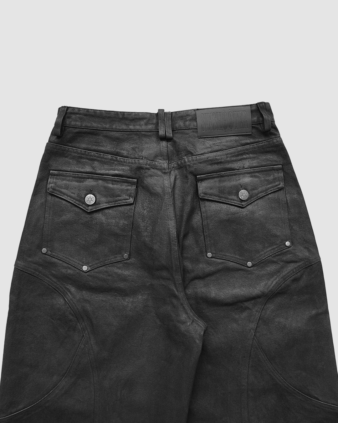 "OBSIDIAN" Wax Denim