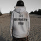(Dirty Grey) "MUNITIONS" Distressed Hoodie