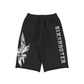 "SERAPH" BAGGY SWEAT SHORTS (BLACK)