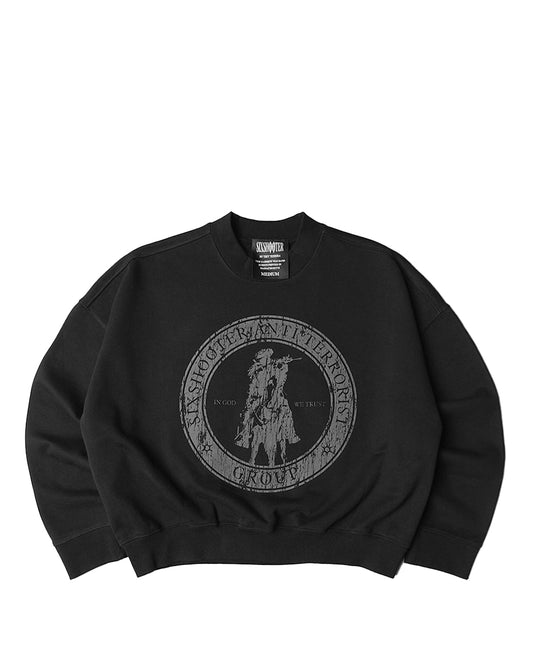 "ANTI TERRORIST" CREW NECK