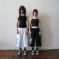 "SERAPH" BAGGY SWEAT SHORTS (BLACK)