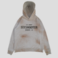 (Dirty Grey) "MUNITIONS" Distressed Hoodie