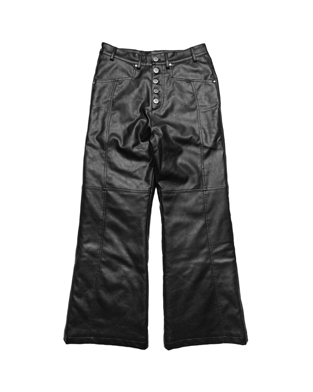 1 OF 1 LEATHER FLARES (BLACK)