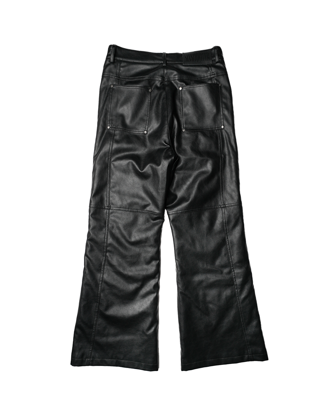 1 OF 1 LEATHER FLARES (BLACK)