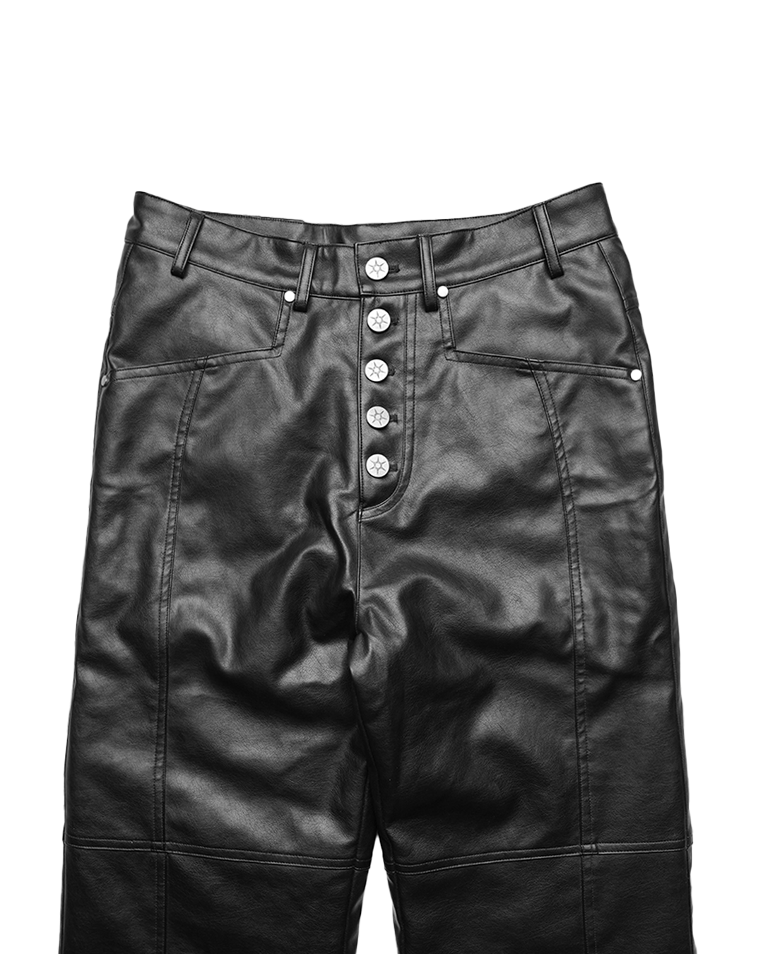 1 OF 1 LEATHER FLARES (BLACK)