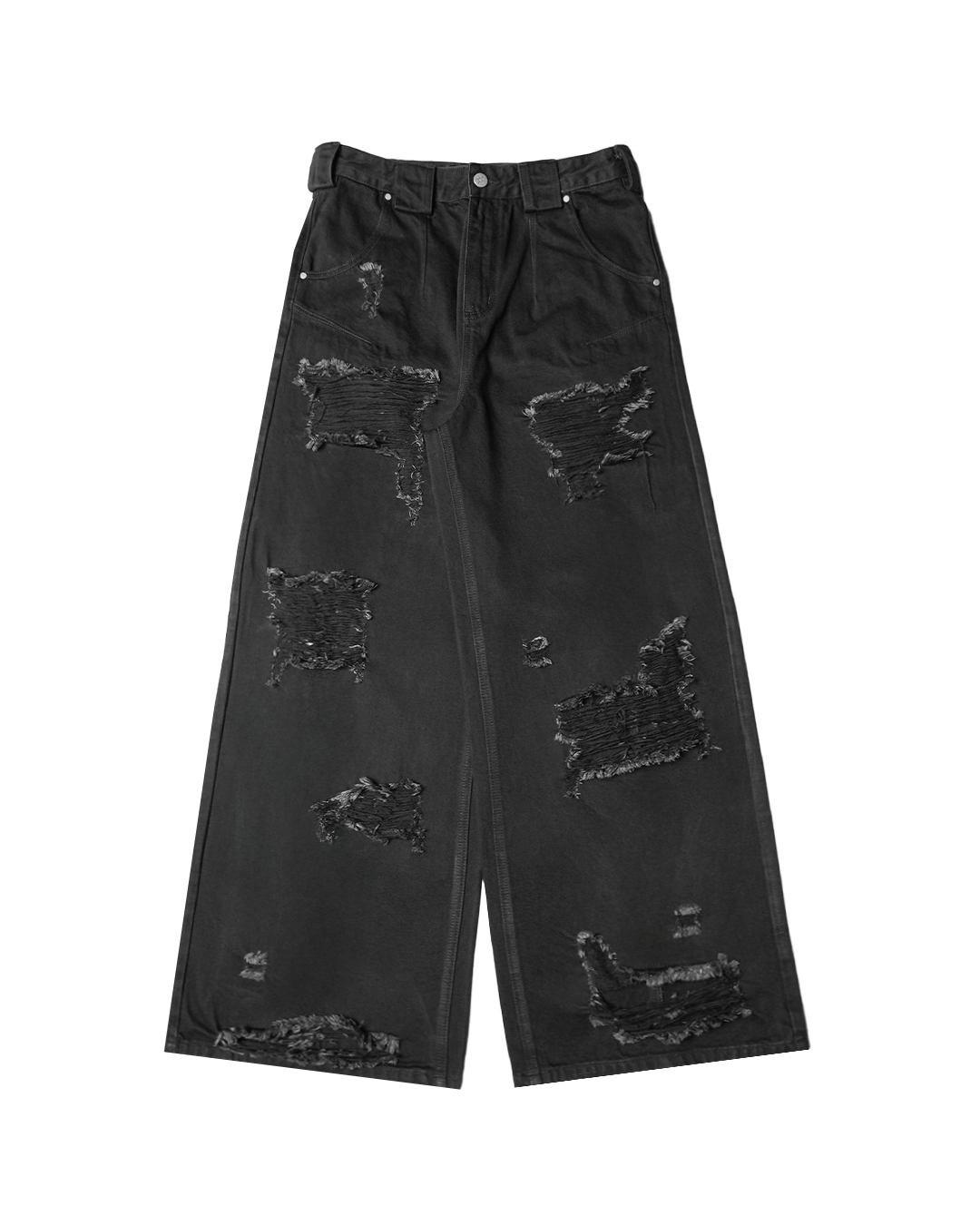 "RIOT" DISTRESSED JEANS
