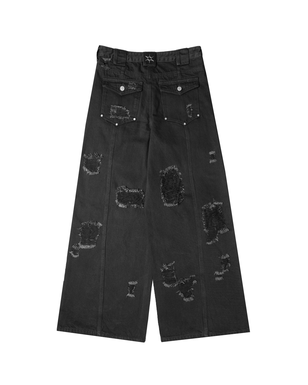 "RIOT" DISTRESSED JEANS