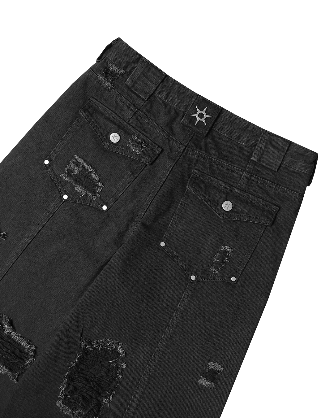"RIOT" DISTRESSED JEANS
