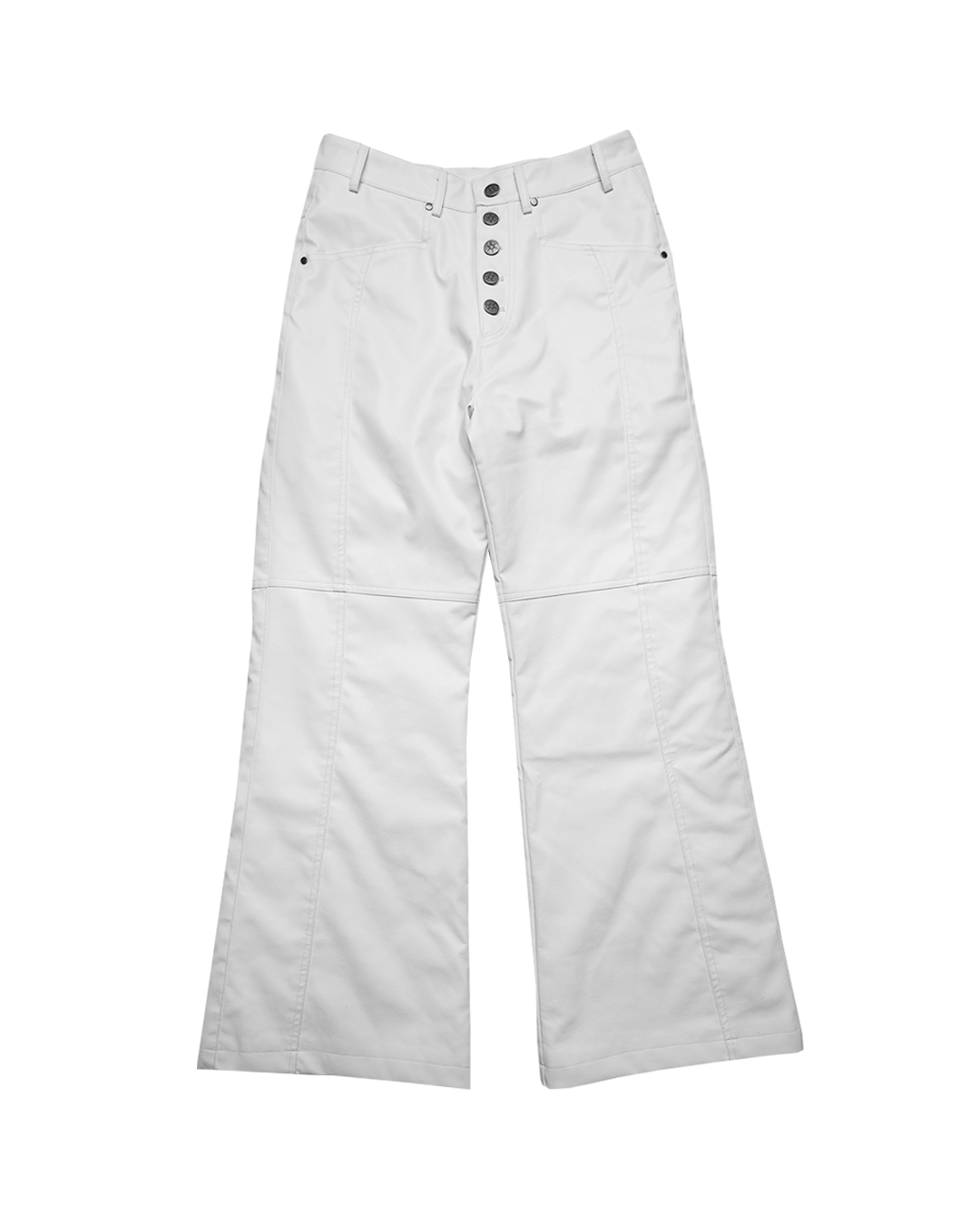 1 OF 1 LEATHER FLARES (WHITE)