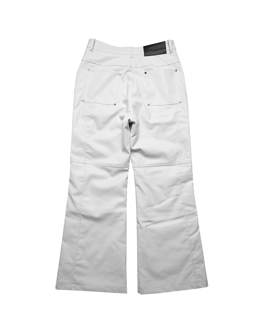 1 OF 1 LEATHER FLARES (WHITE)