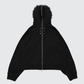 Fur Zip Up Hoodie