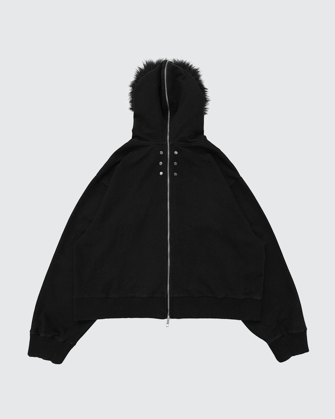 Fur Zip Up Hoodie