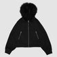Fur Zip Up Hoodie