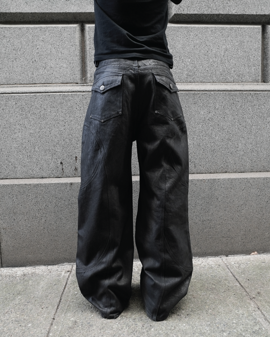 "OBSIDIAN" Wax Denim